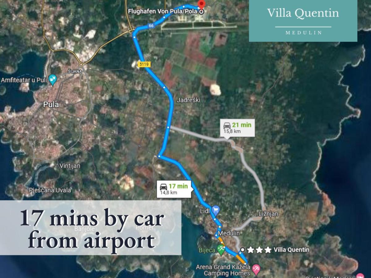 Villa Quentin - Quiet Place Close To Beach Medulin Ngoại thất bức ảnh